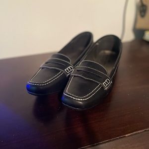 Black and White Stitch loafer